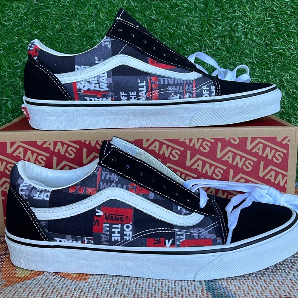 Vans Men’s Old Skool
(Packing Tape) Black/Red/
VN0A4U3BWZ4
Sneakers